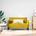 Zweisitzer-Sofa Gelb 109 cm Samt