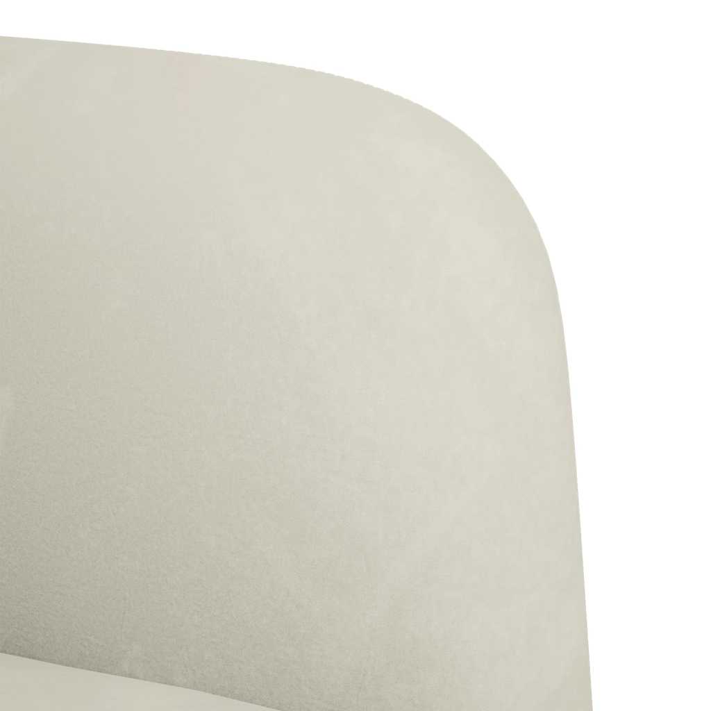 Zweisitzer-Sofa Creme 109 cm Samt