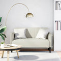 Zweisitzer-Sofa Creme 109 cm Samt