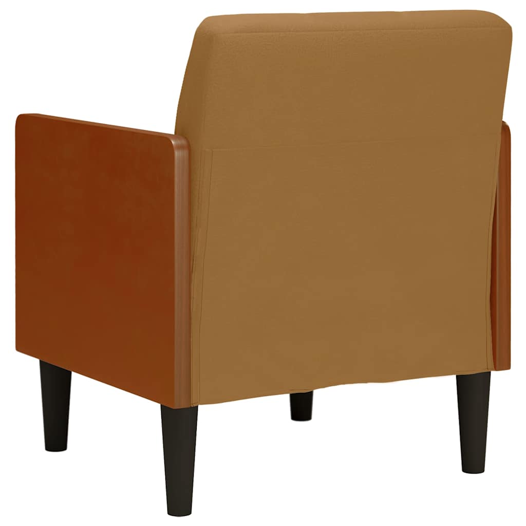 Sessel mit Armlehnen Braun 55 cm Samt