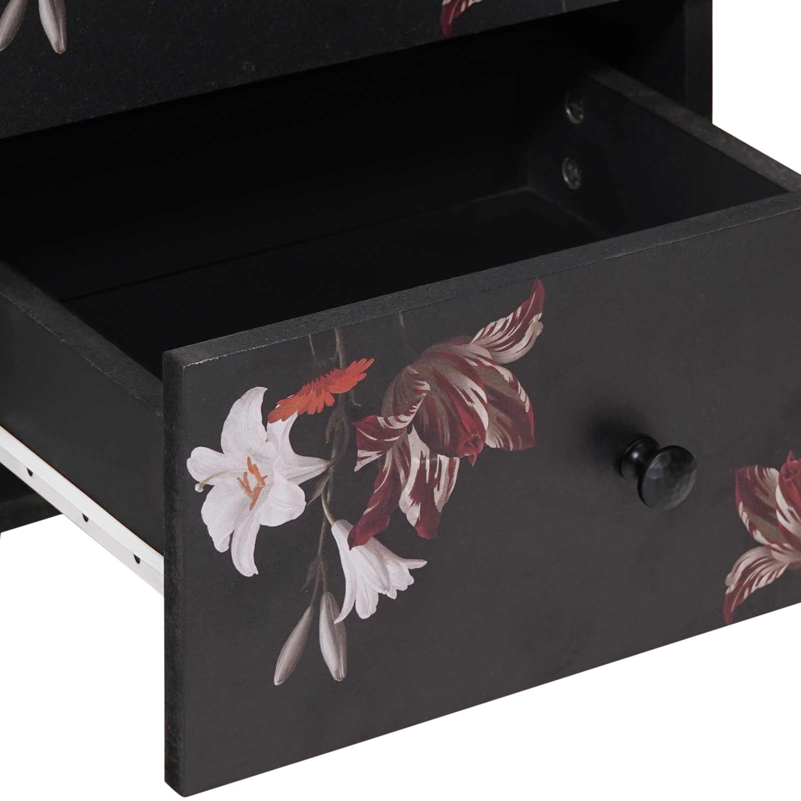 Nachttisch Braun 40 x 33,5 x 46 cm Massivholz Mango