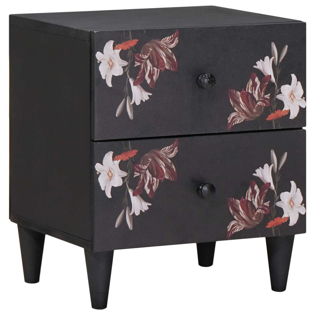 Nachttisch Braun 40 x 33,5 x 46 cm Massivholz Mango