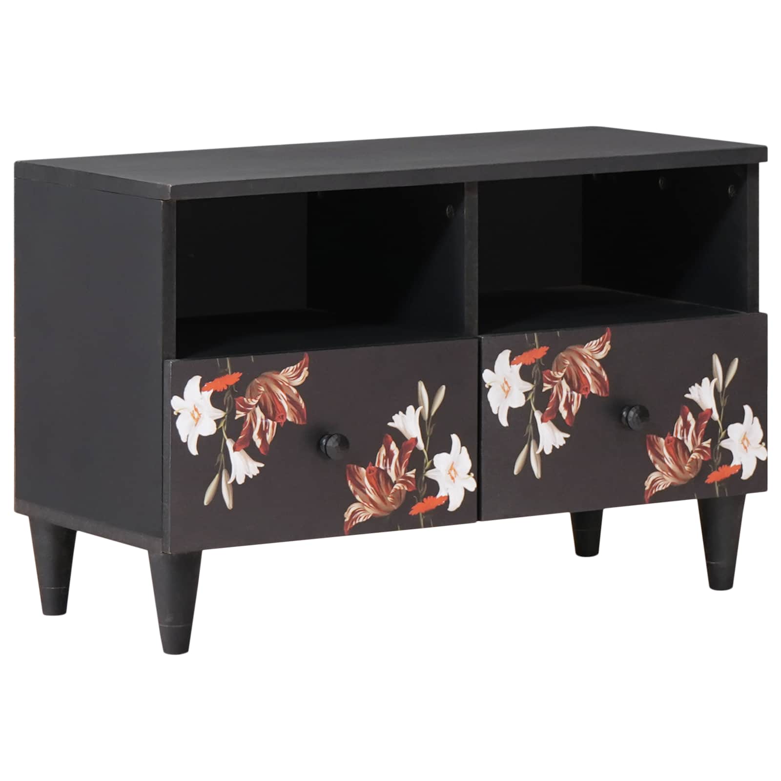 Stauraumschränke Mehrfarbig 70 x 33,5 x 46 cm Massivholz Mango