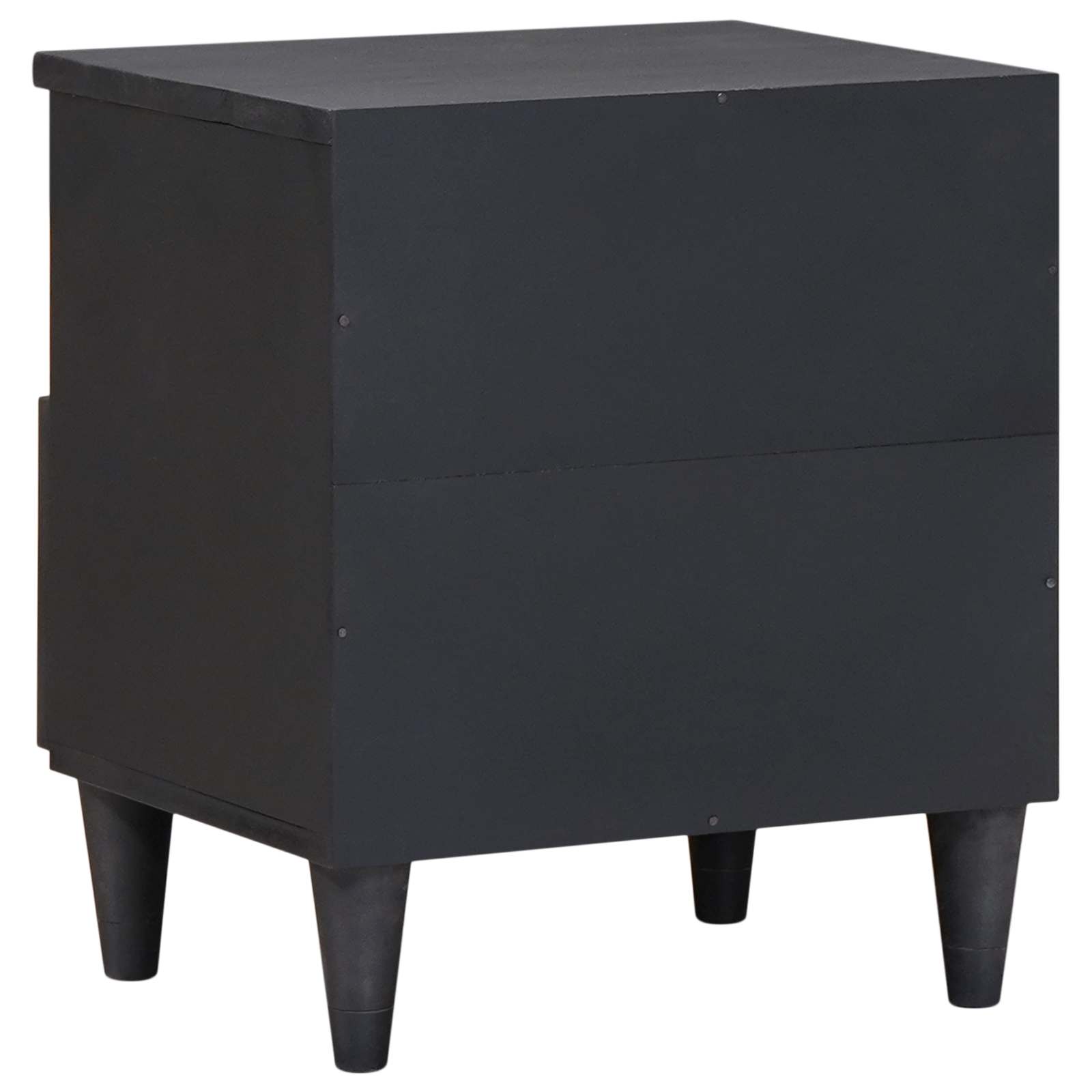 Nachttisch 2 pcs Braun 40 x 33 x 46 cm Massivholz Mango