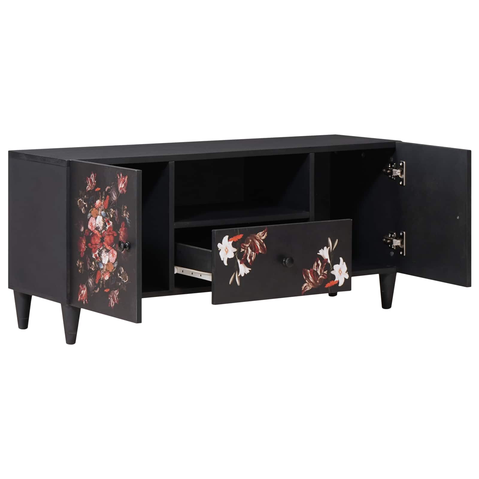Stauraumschränke Mehrfarbig 105 x 33,5 x 46 cm Massivholz Mango