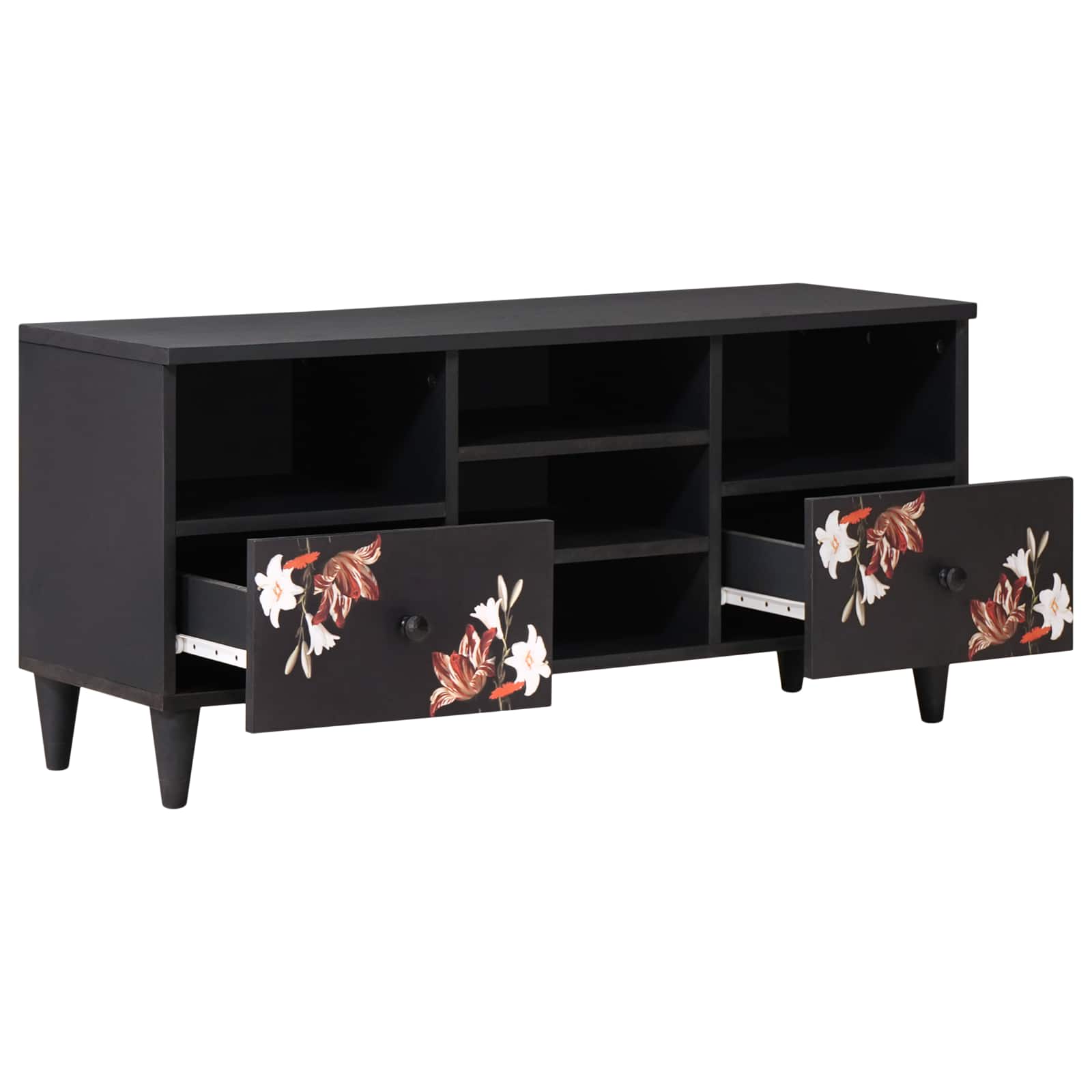 Stauraumschränke Mehrfarbig 100 x 33,5 x 46 cm Massivholz Mango