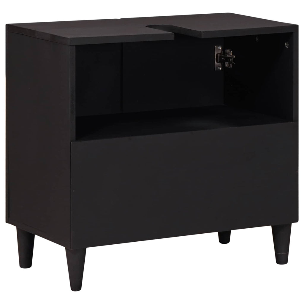 Waschbeckenunterschrank mit Speicher Mehrfarbig 62 x 33 x 58 cm