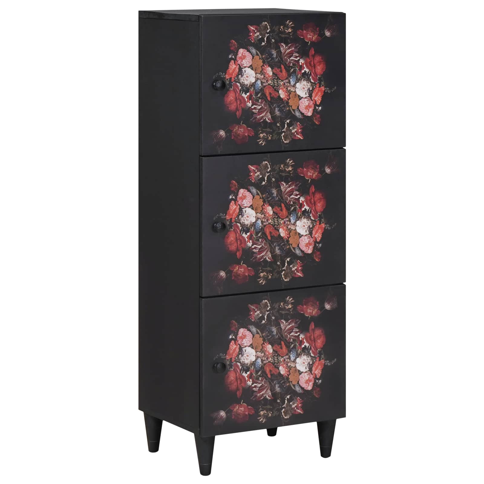 Stauraumschränke Mehrfarbig 40 x 33,5 x 110 cm Massivholz Mango