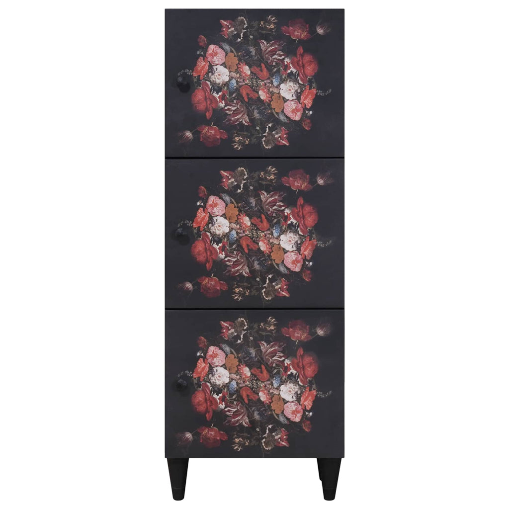 Stauraumschränke Mehrfarbig 40 x 33,5 x 110 cm Massivholz Mango