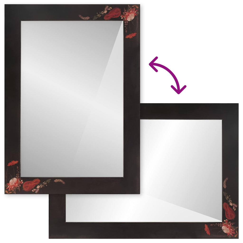 Spiegel Wandmontiert mit Spiegel Mehrfarbig 70 x 50 x 3 cm Glas