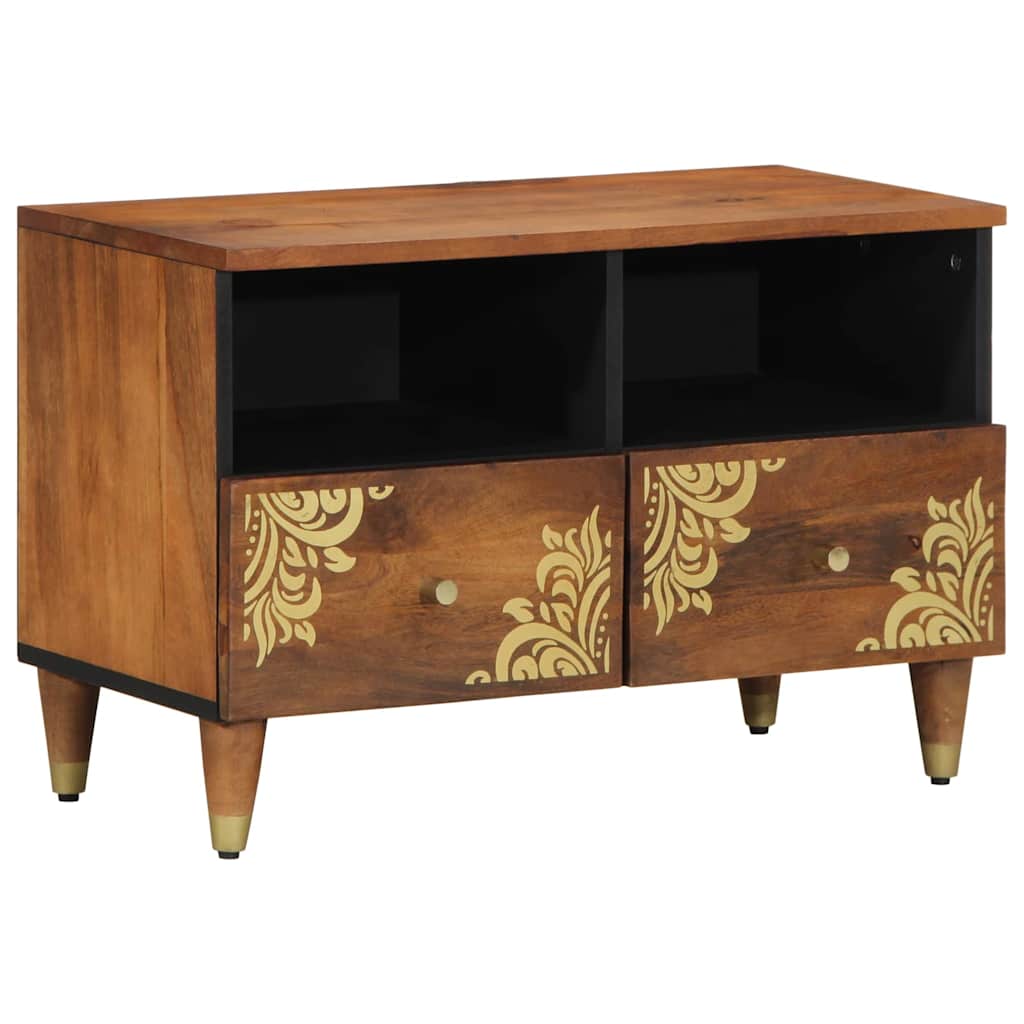 TV-Schränk Honigbraun 70 x 33 x 46 cm Massivholz Mango