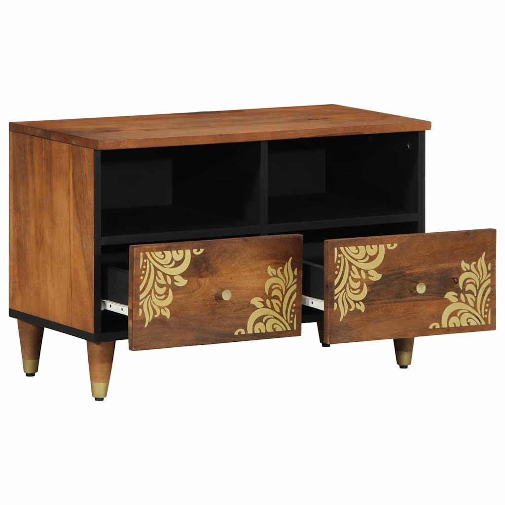 TV-Schränk Honigbraun 70 x 33 x 46 cm Massivholz Mango