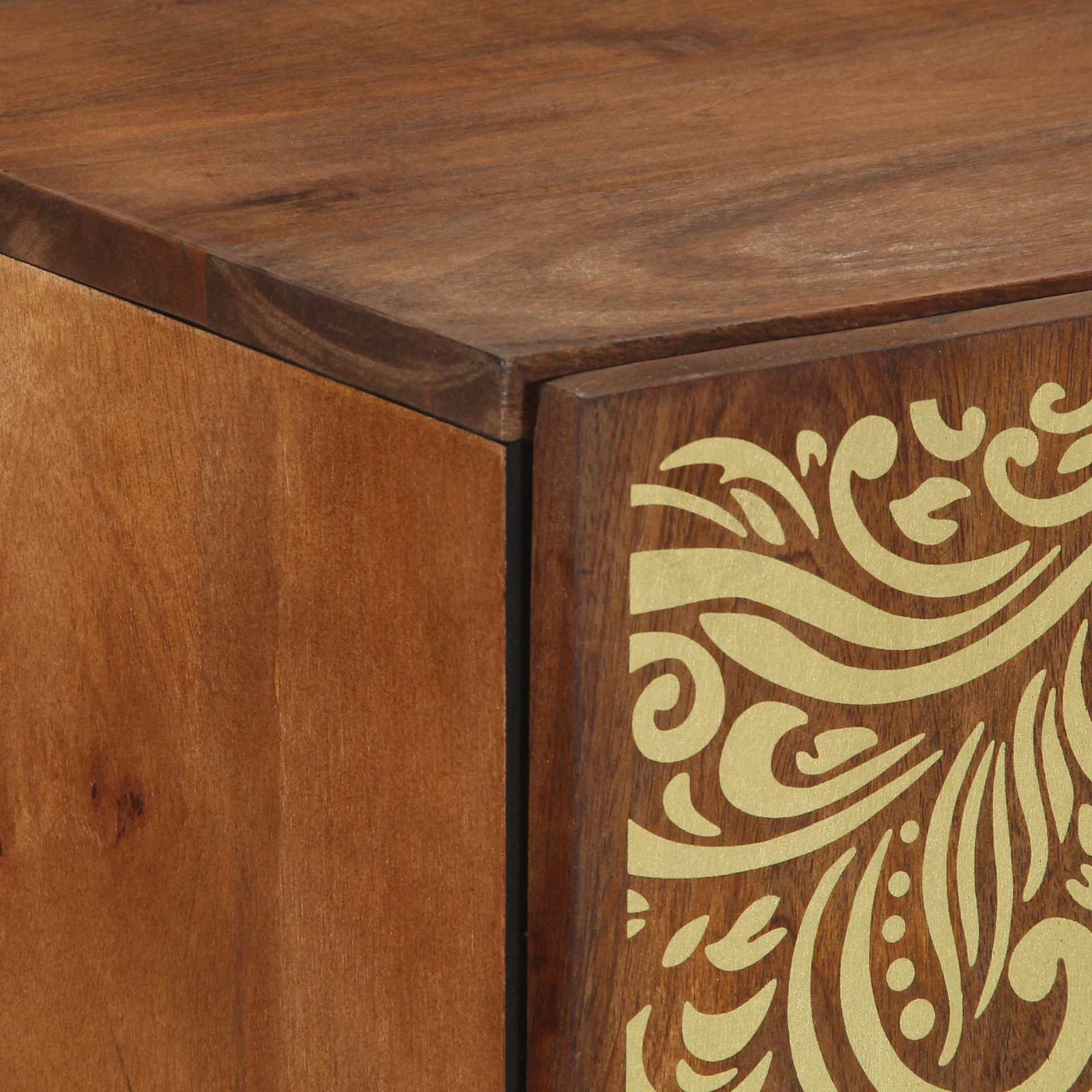 Sideboard Braun 60 x 33 x 75 cm Massivholz Mango