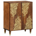 Sideboard Braun 60 x 33 x 75 cm Massivholz Mango