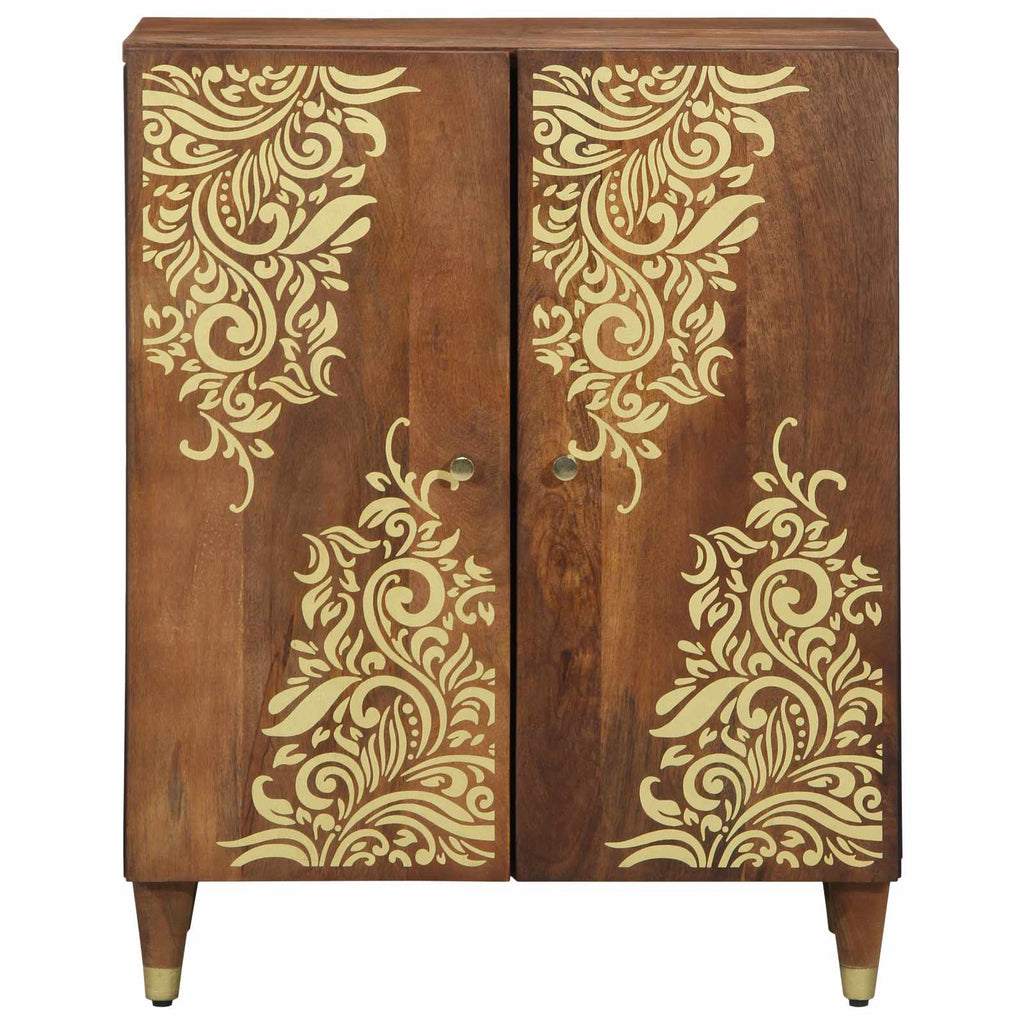 Sideboard Braun 60 x 33 x 75 cm Massivholz Mango