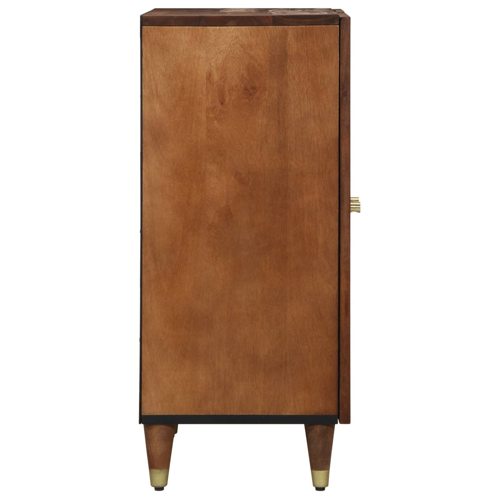 Sideboard Braun 60 x 33 x 75 cm Massivholz Mango