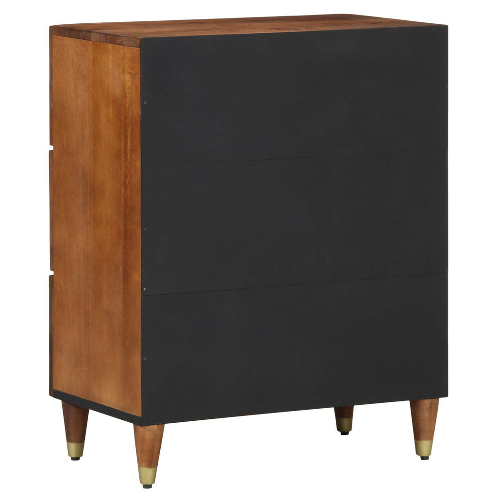 Sideboard Braun 60 x 33 x 75 cm Massivholz Mango
