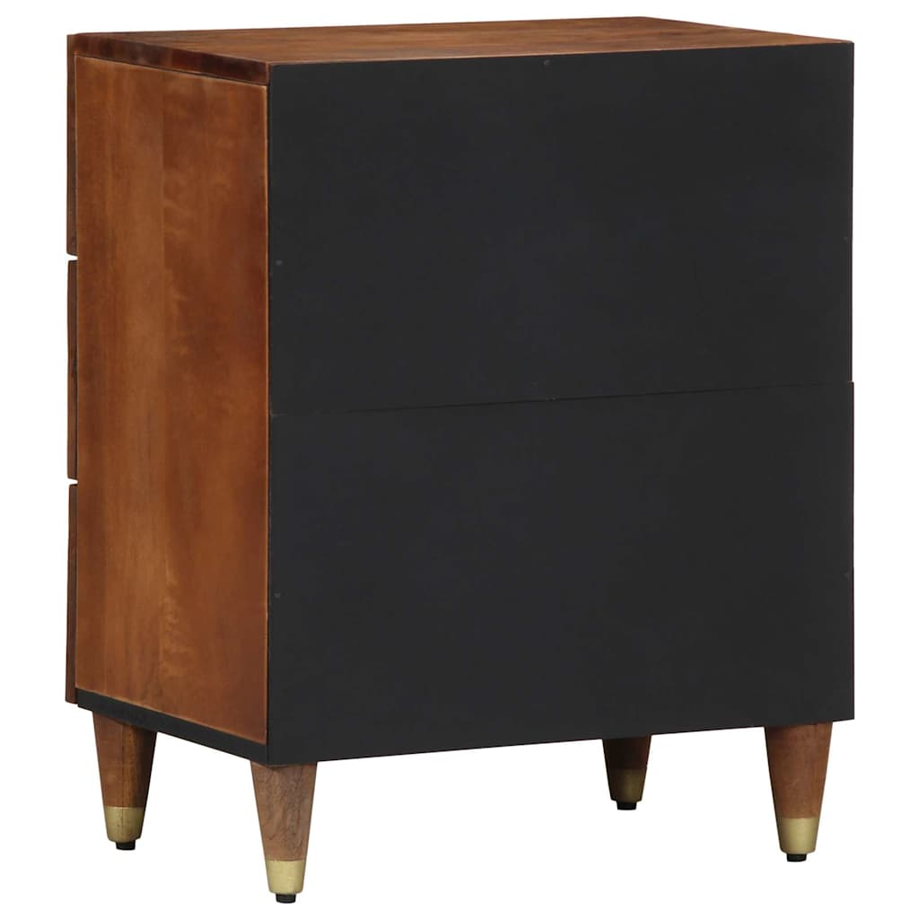 Nachttisch Honigbraun 50 x 33 x 62 cm Massivholz Mango