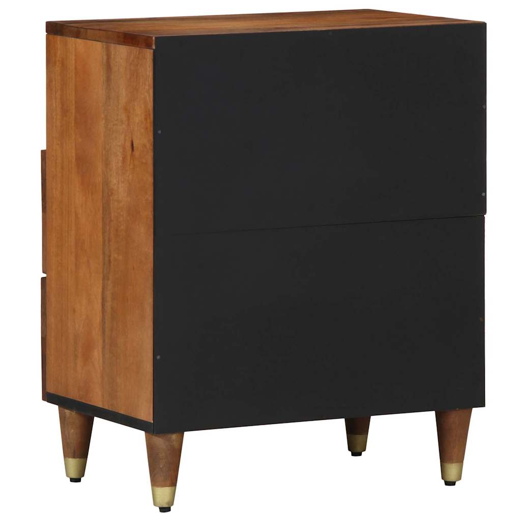 Nachttisch Honigbraun 50 x 33 x 62 cm Massivholz Mango