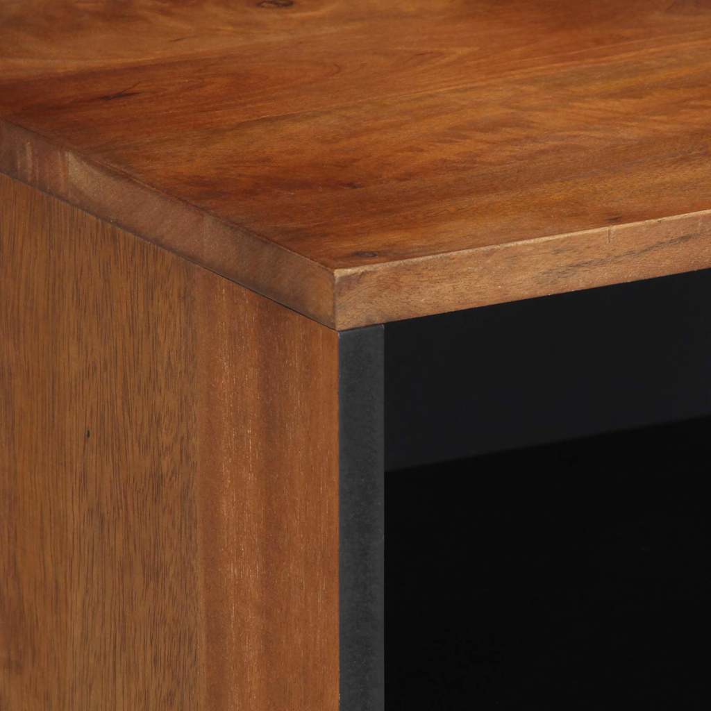 TV-Schränk mit Tür Honigbraun 80 x 33 x 46 cm Massivholz Mango