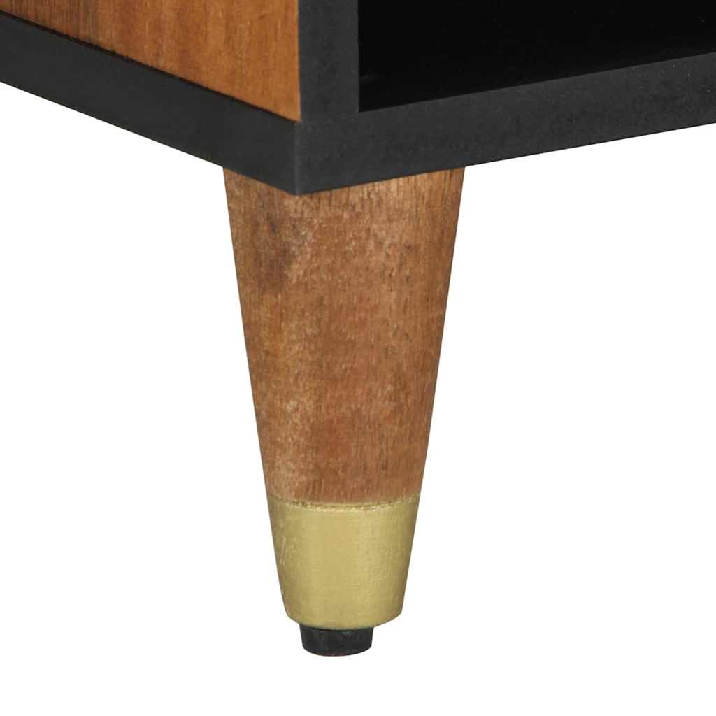 TV-Schränk mit Tür Honigbraun 80 x 33 x 46 cm Massivholz Mango