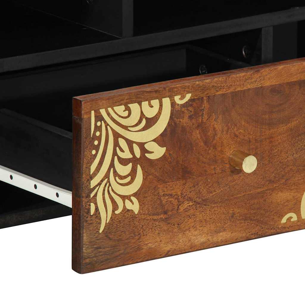 TV-Schränk Honigbraun 100 x 33 x 46 cm Massivholz Mango