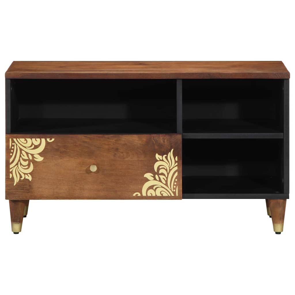 TV-Schränk Honigbraun 80 x 33 x 46 cm Massivholz Mango