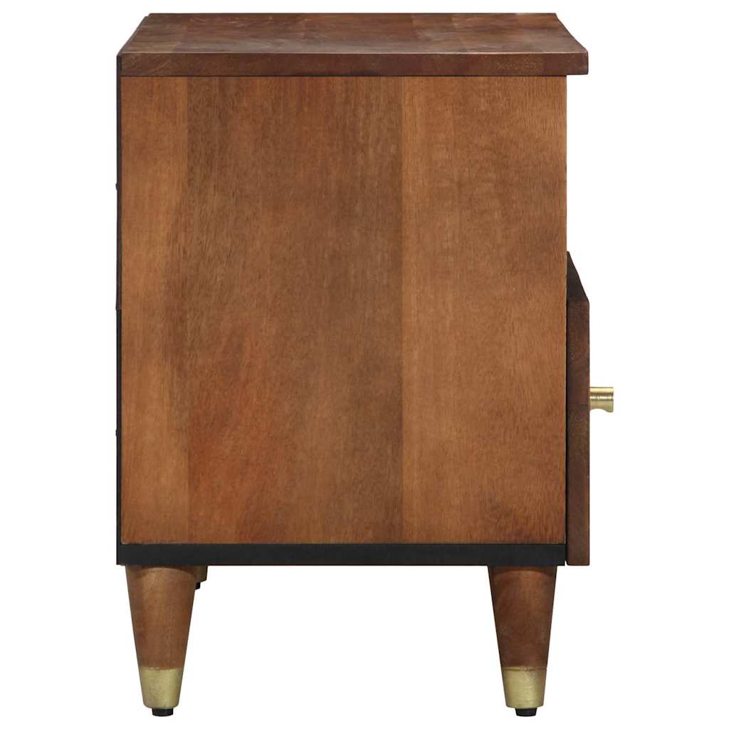 TV-Schränk Honigbraun 80 x 33 x 46 cm Massivholz Mango