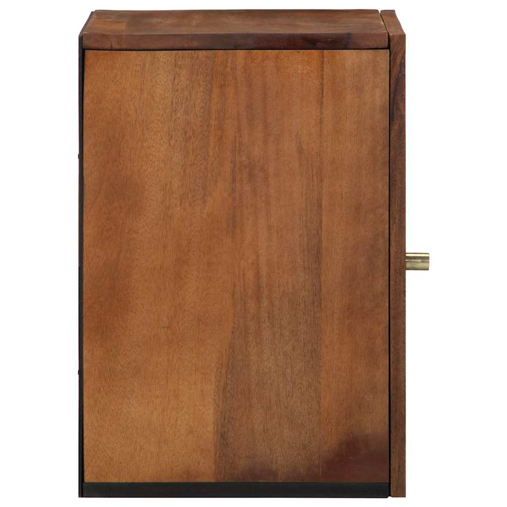 Wandschrank mit Tür Honigbraun 38 x 33 x 48 cm Massivholz Mango