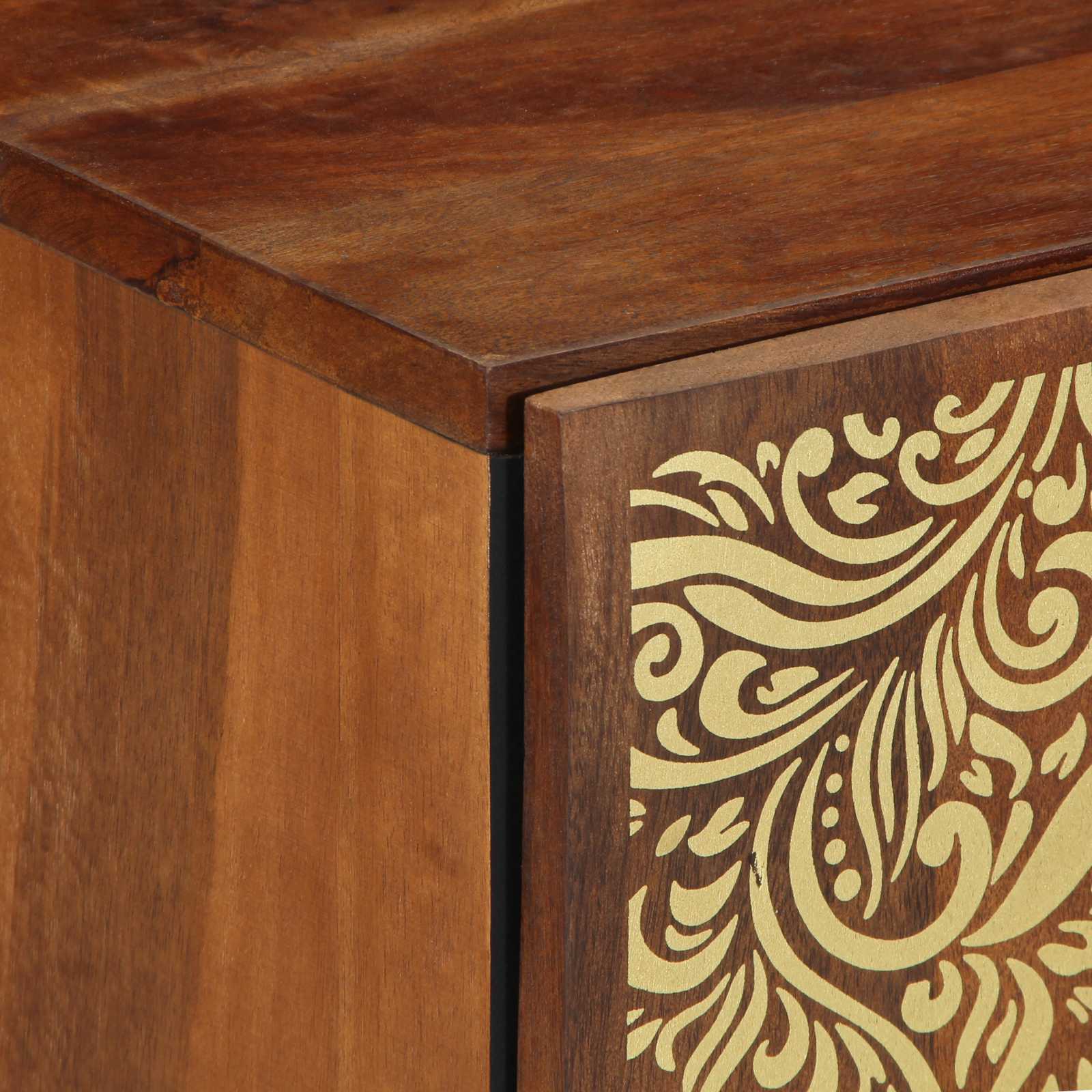 Badezimmerschrank Honigbraun 38 x 33 x 58 cm Massivholz Mango