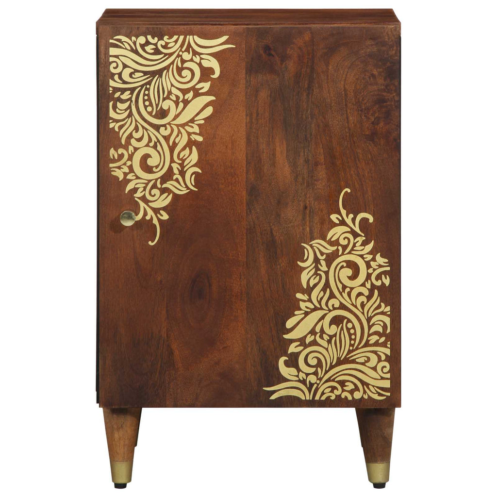 Badezimmerschrank Honigbraun 38 x 33 x 58 cm Massivholz Mango