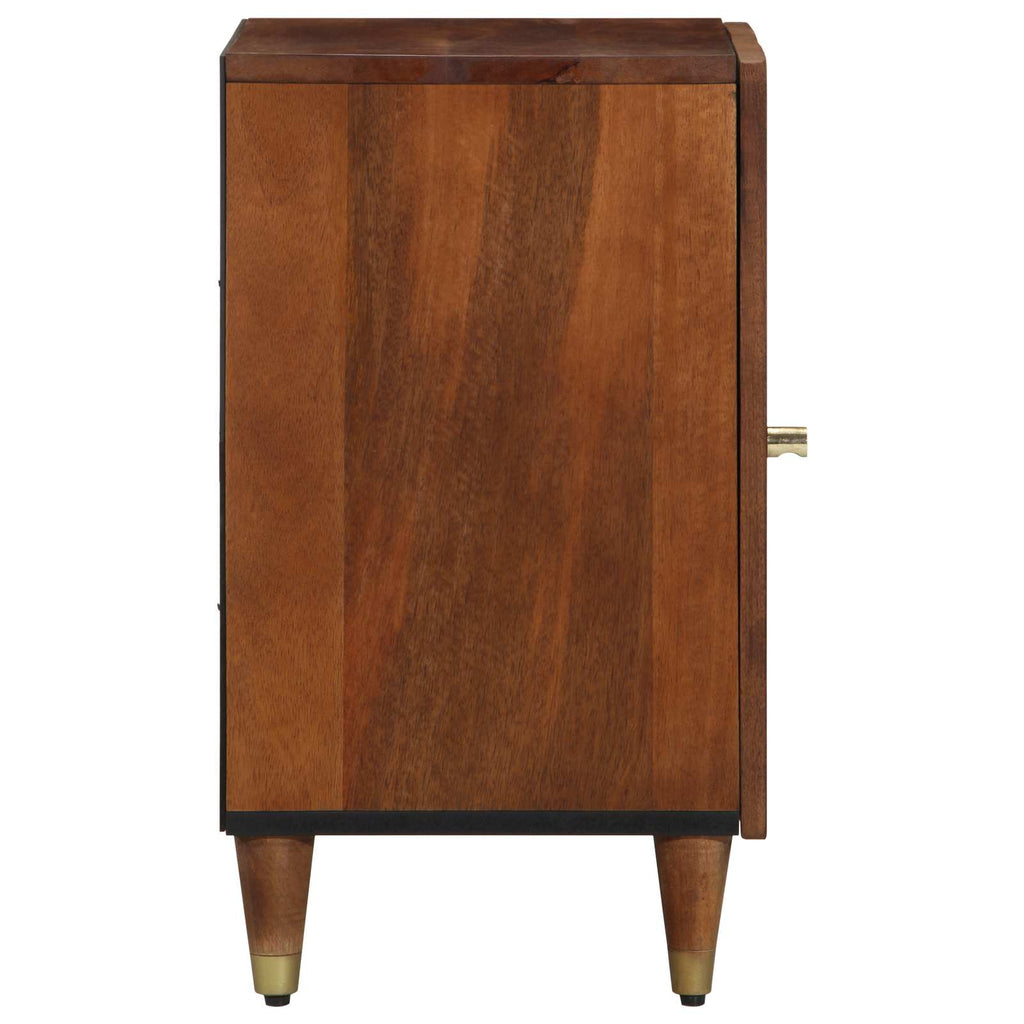 Badezimmerschrank Honigbraun 38 x 33 x 58 cm Massivholz Mango