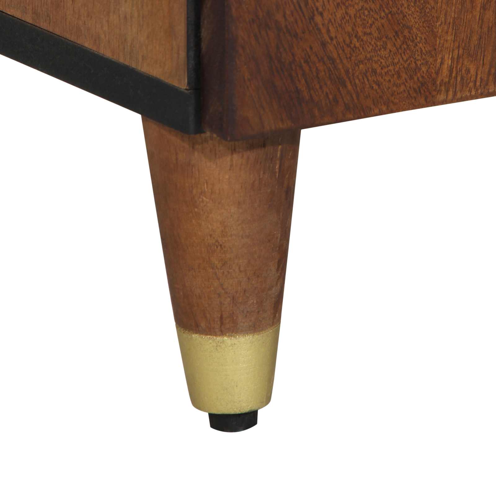 Badezimmerschrank Honigbraun 38 x 33 x 160 cm Massivholz Mango