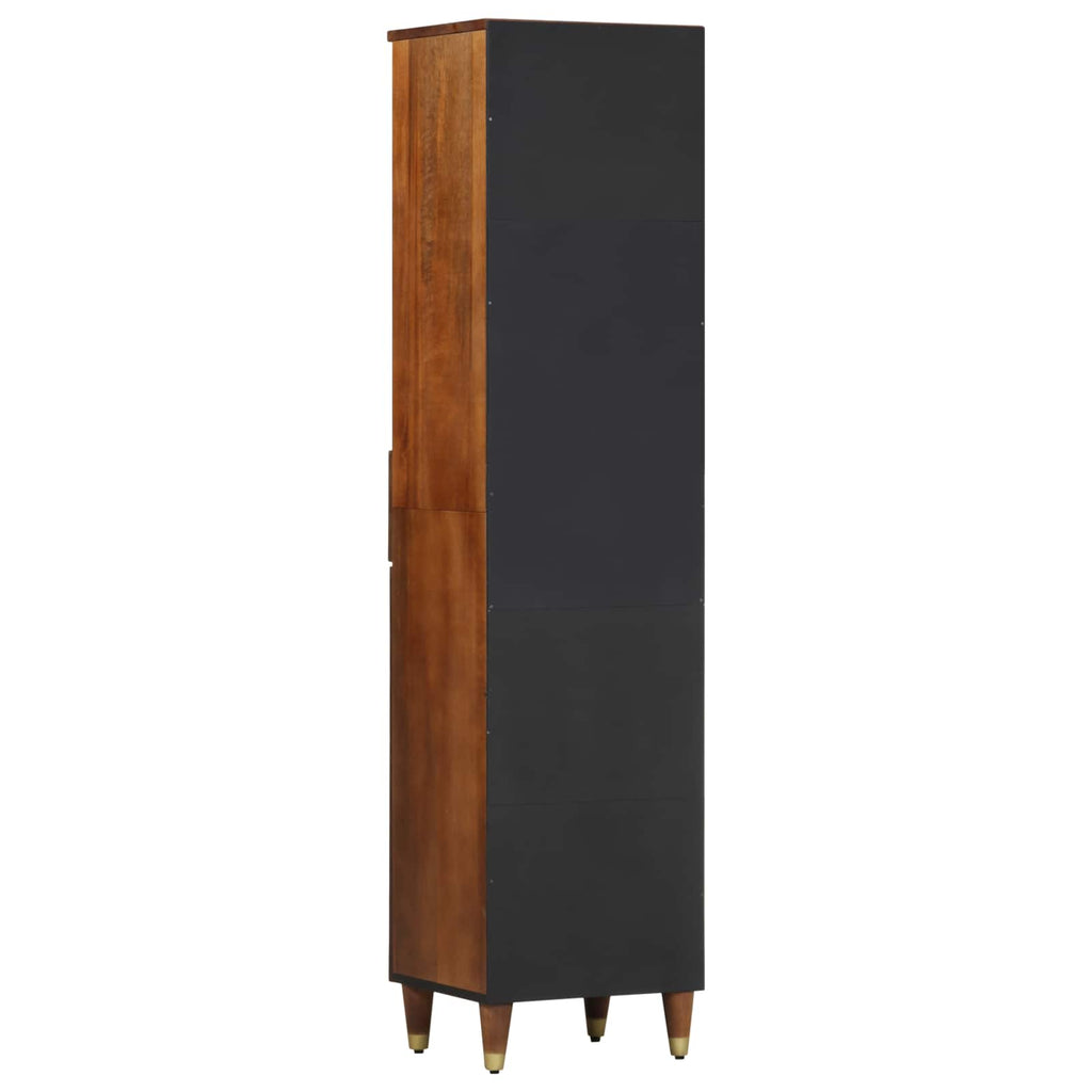 Badezimmerschrank Honigbraun 38 x 33 x 160 cm Massivholz Mango