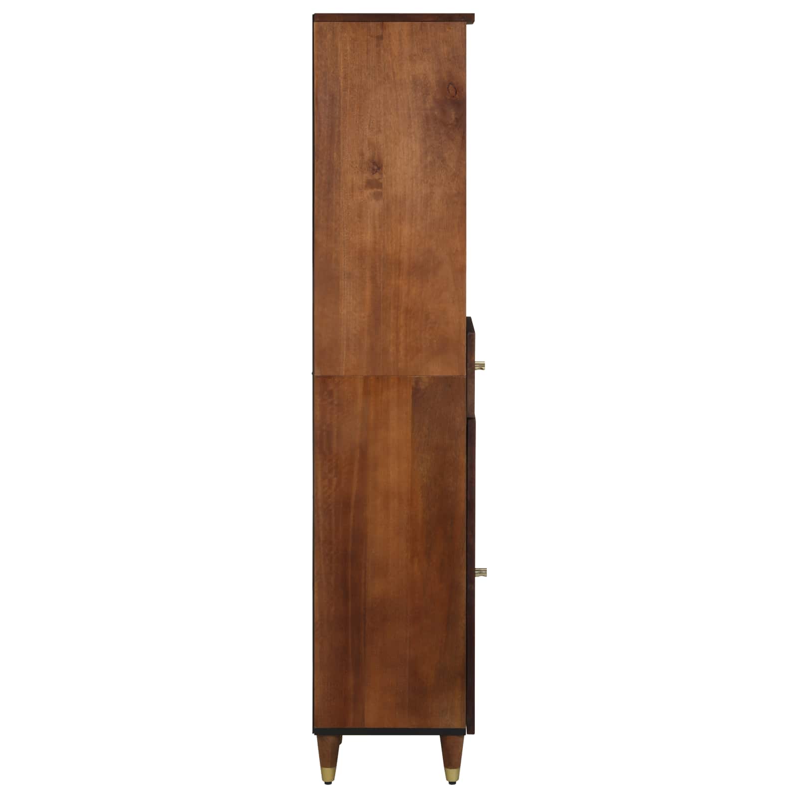 Badezimmerschrank Honigbraun 38 x 33 x 160 cm Massivholz Mango