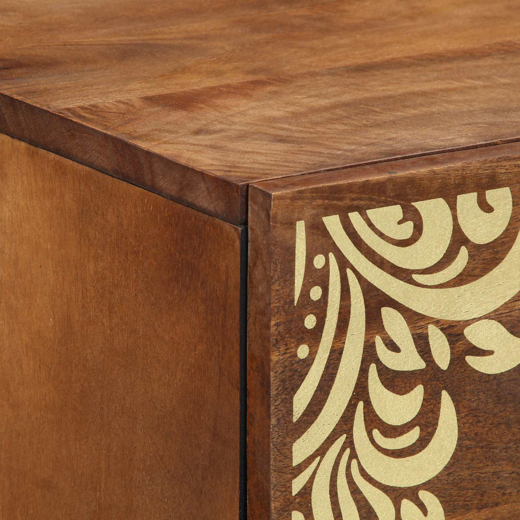 Sideboard mit Schubladen Braun 40 x 33 x 75 cm Massivholz Mango