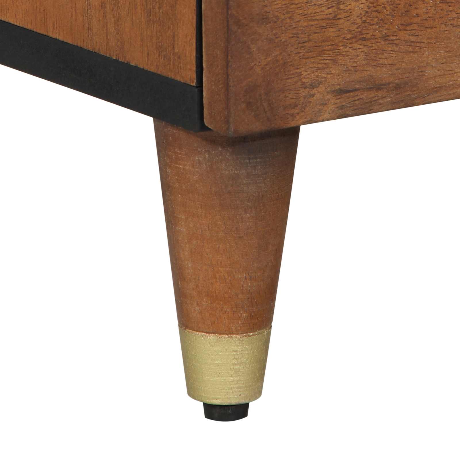 Sideboard mit Schubladen Braun 40 x 33 x 75 cm Massivholz Mango