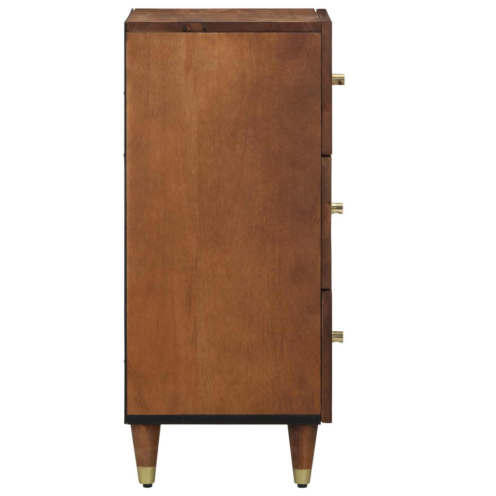 Sideboard mit Schubladen Braun 40 x 33 x 75 cm Massivholz Mango