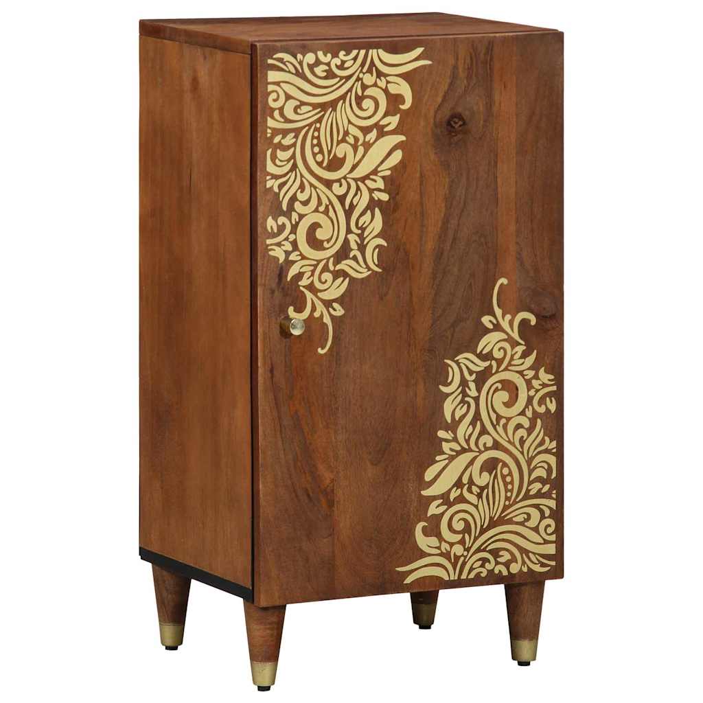 Sideboard mit Regal Braun 40 x 33 x 75 cm Massivholz Mango