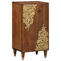 Sideboard mit Regal Braun 40 x 33 x 75 cm Massivholz Mango