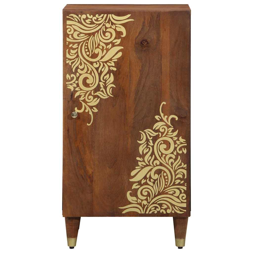 Sideboard mit Regal Braun 40 x 33 x 75 cm Massivholz Mango