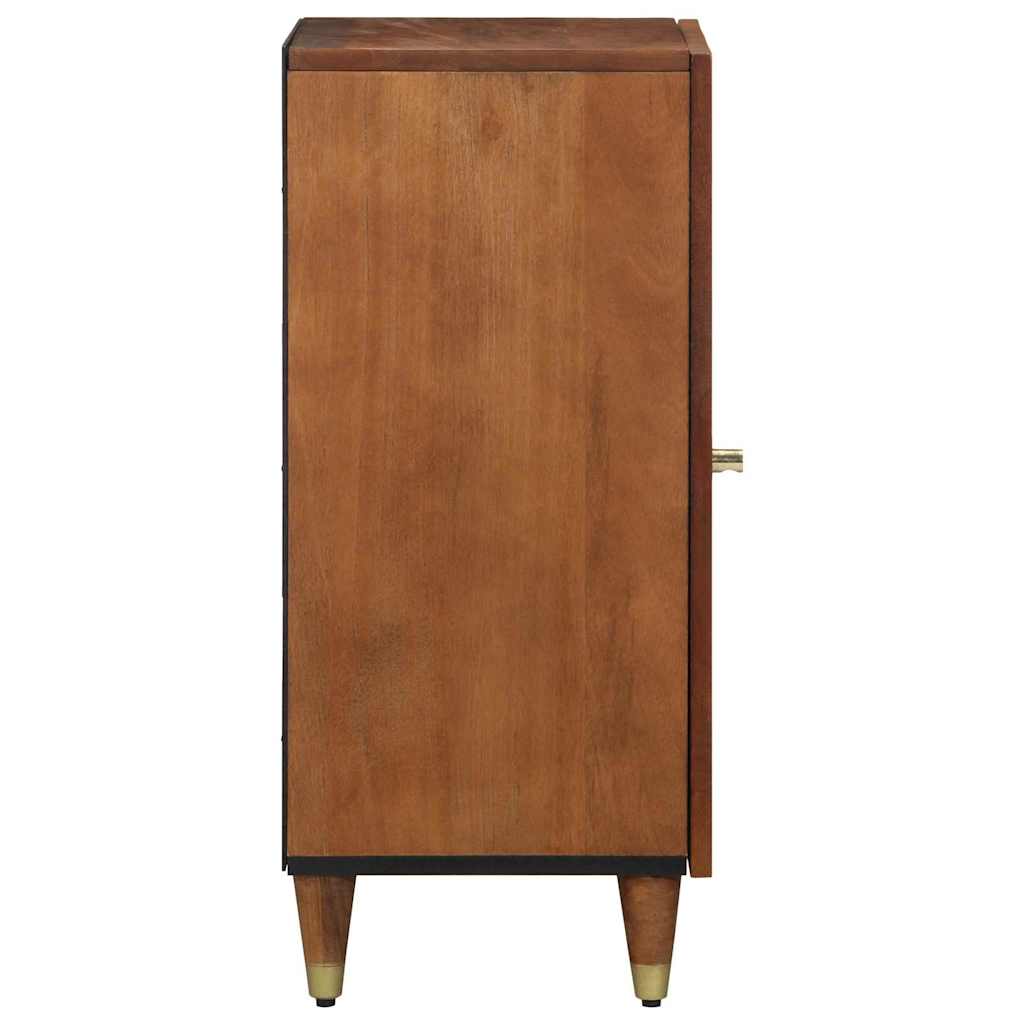 Sideboard mit Regal Braun 40 x 33 x 75 cm Massivholz Mango