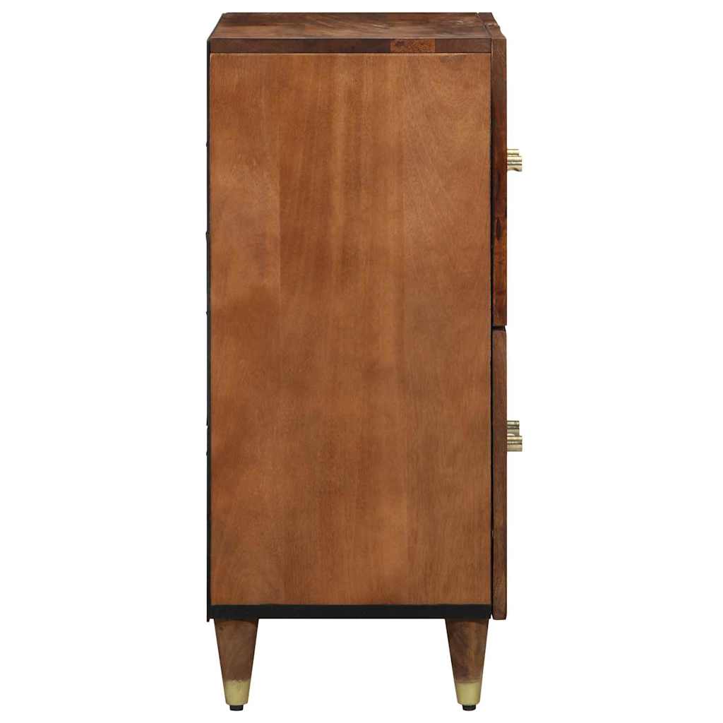 Sideboard mit Regal Braun 60 x 33 x 75 cm Massivholz Mango