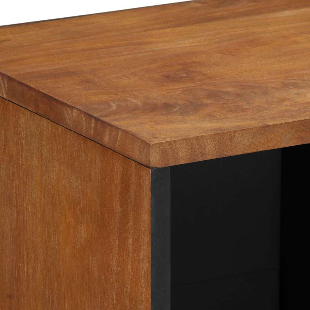 Sideboard mit Regal Braun 80 x 33 x 75 cm Massivholz Mango