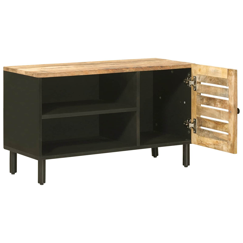 Stauraumschränke Natur 80 x 33 x 46 cm Massivholz Mango