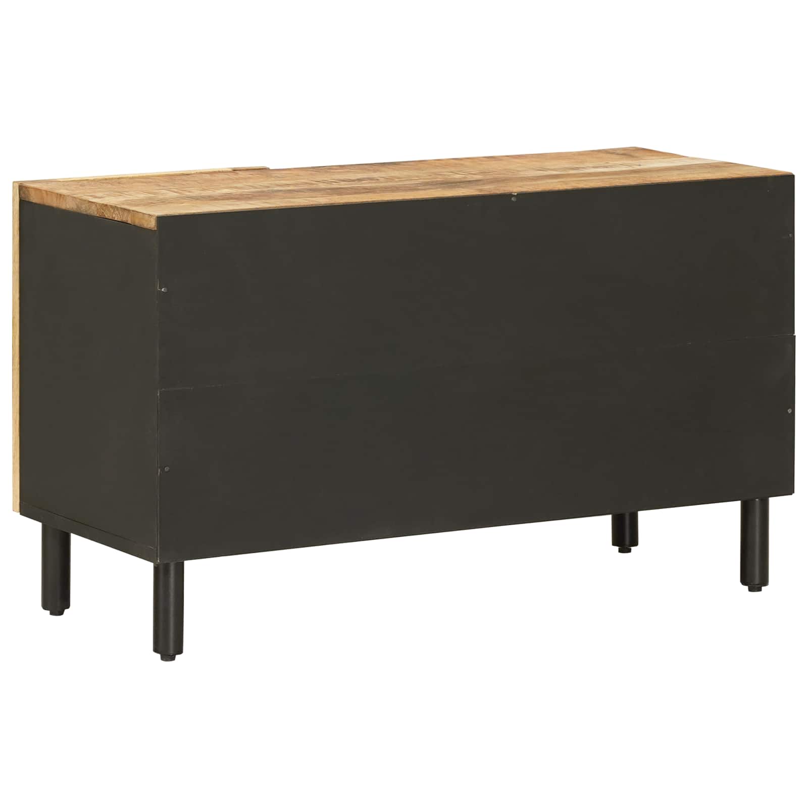 Stauraumschränke Natur 80 x 33 x 46 cm Massivholz Mango