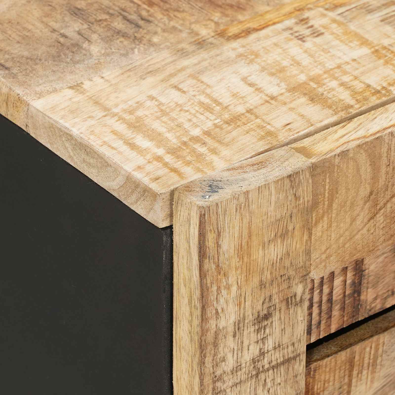 Hängeschrank mit Speicher Braun und Schwarz 38 x 33,5 x 48 cm