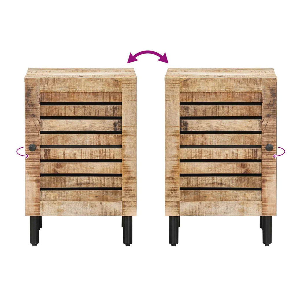 Badezimmerschrank mit Tür Braun und Schwarz 38 x 33,5 x 58 cm