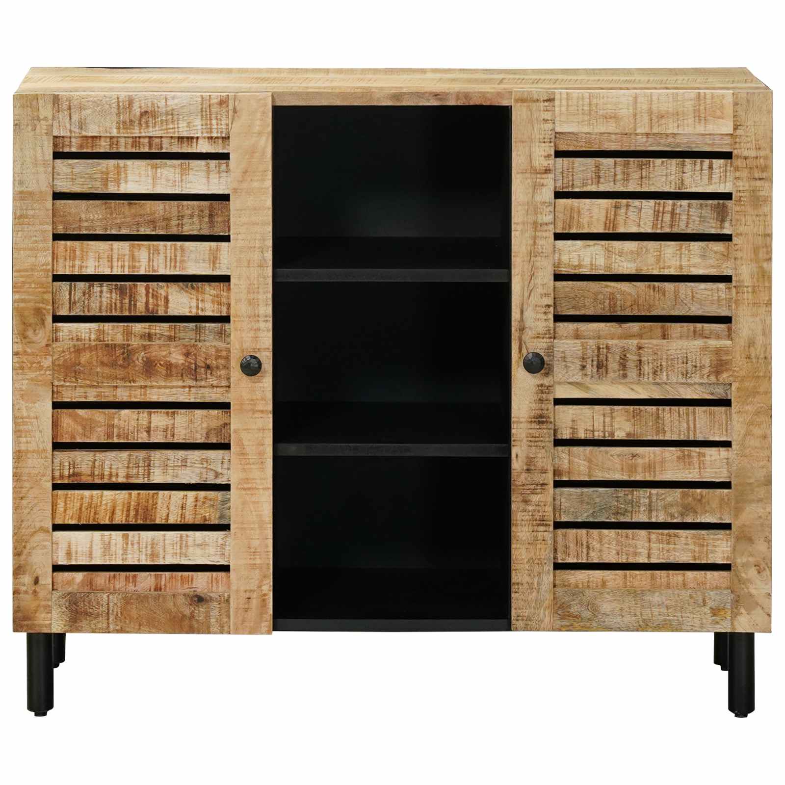 Stauraumschränke Natur 90 x 33 x 75 cm Massivholz Mango