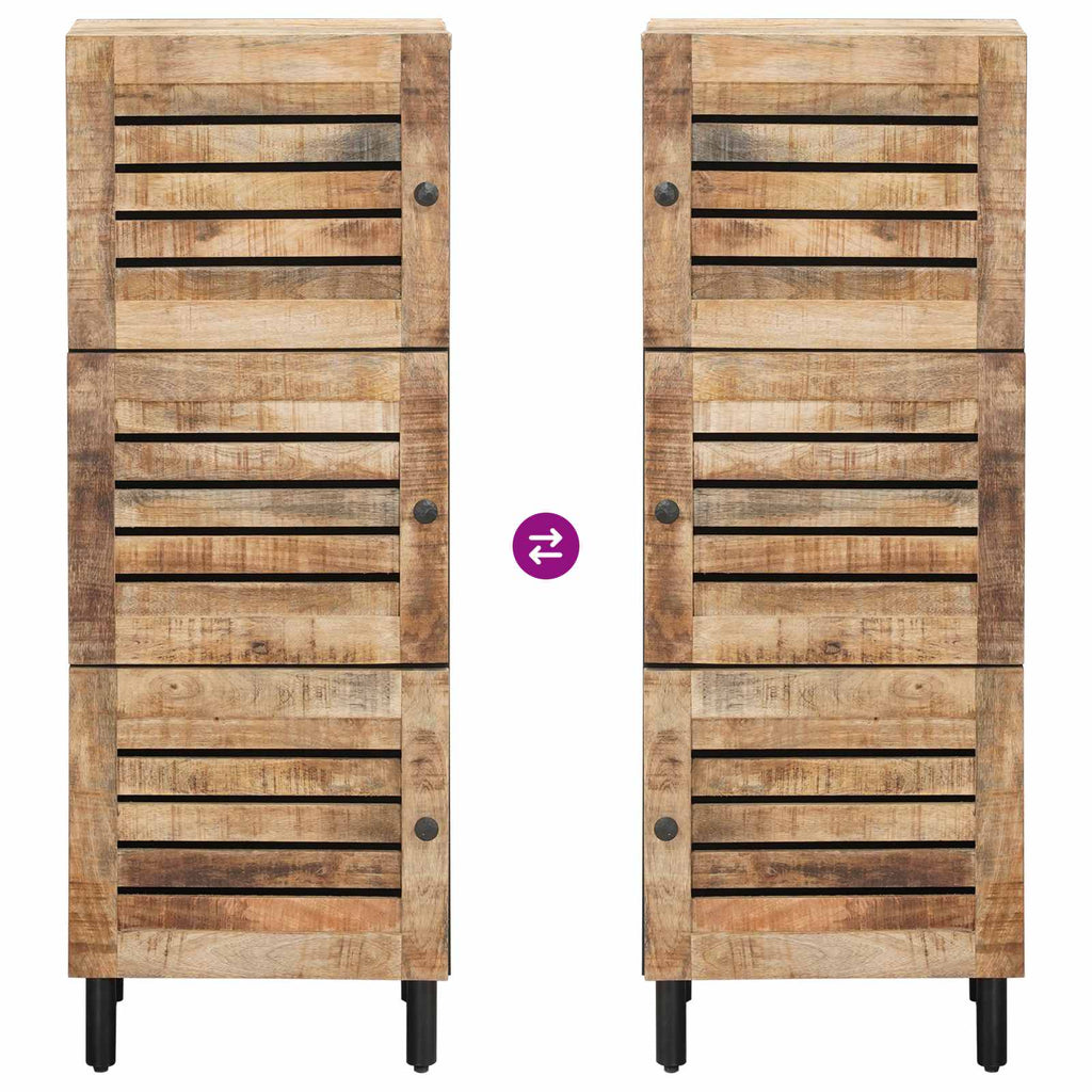Stauraumschränke Natur 40 x 33 x 110 cm Massivholz Mango